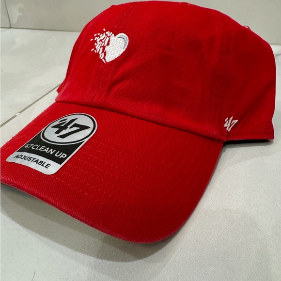 🆕 ‘47 Broken Heart 💔 Clean Up Adjustable Strapback Unisex Baseball Hat Cap NWT - Picture 3 of 7